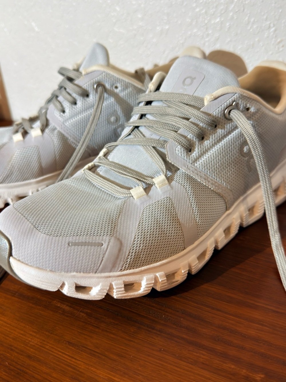 On Running Women's Sneakers in Light Gray and Cream